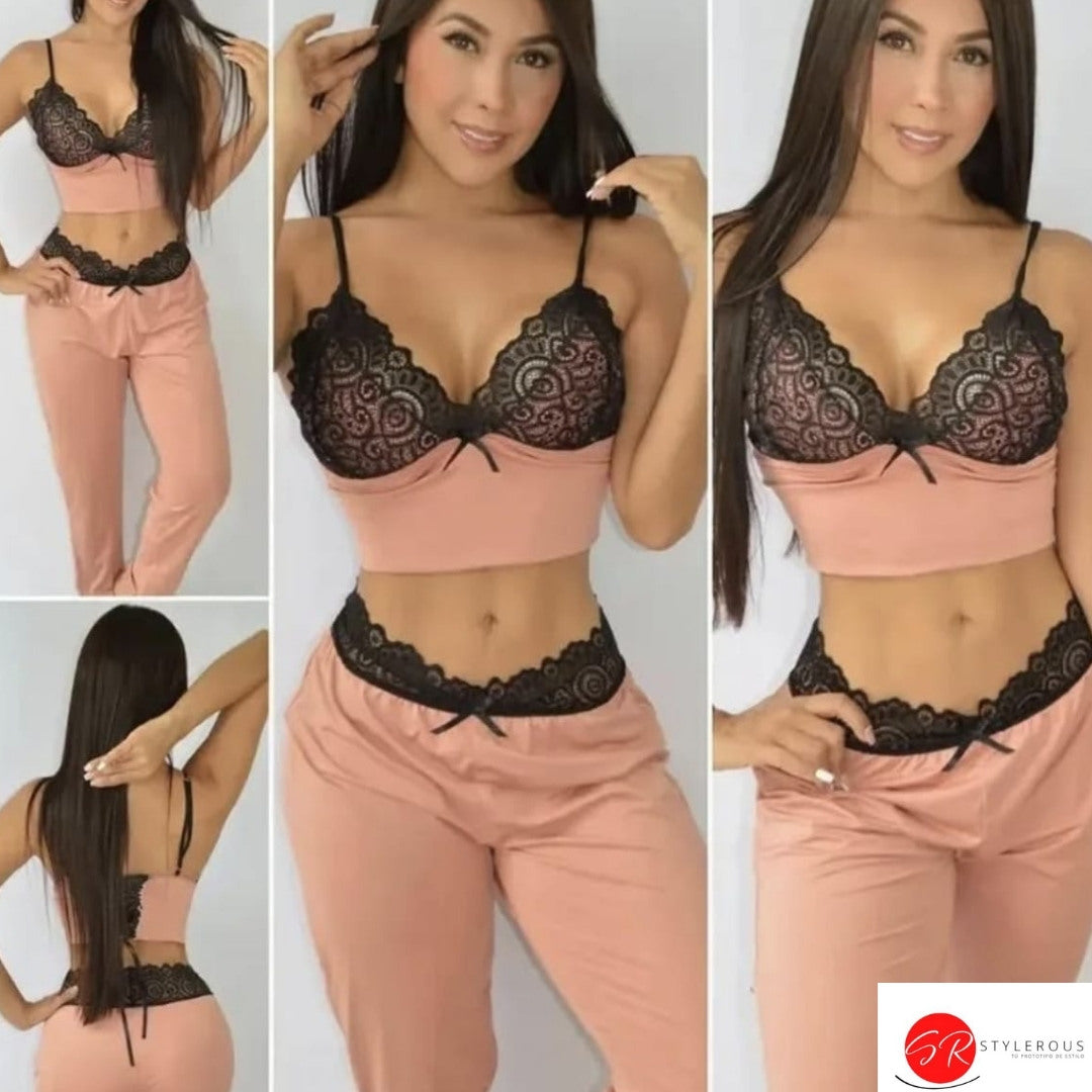 Pantalón terracota + blusa